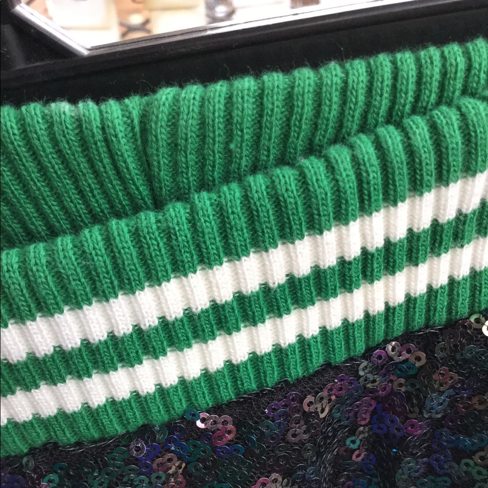 Zara Girls Sequin Skirt w/Varsity Stripe Waistband - Picture 7 of 7